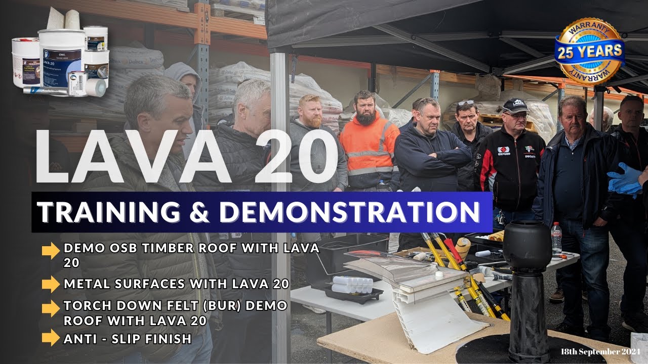 Owl Waterproofing: Training & Demonstration 2024 I OWL Lava 20 & Anti Slip System