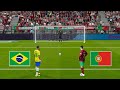 Brazil 🆚 Portugal - Final FIFA World Cup 2026 | Penalty Shootout | Ronaldo 🆚 Neymar | PES Gameplay