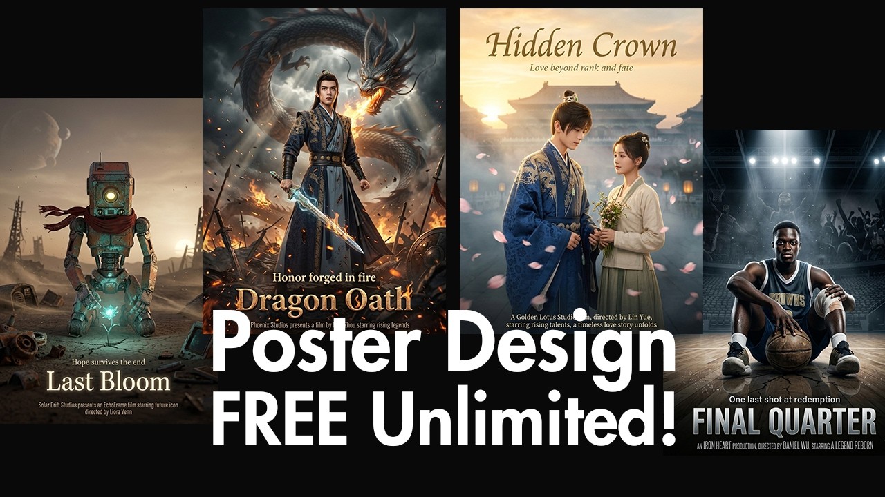 How to Create UNLIMITED Poster Design Fast, Easy and Free