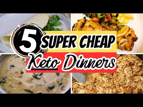 5 Budget Friendly Keto Dinners | Low Carb Meals that are Super Cheap to make