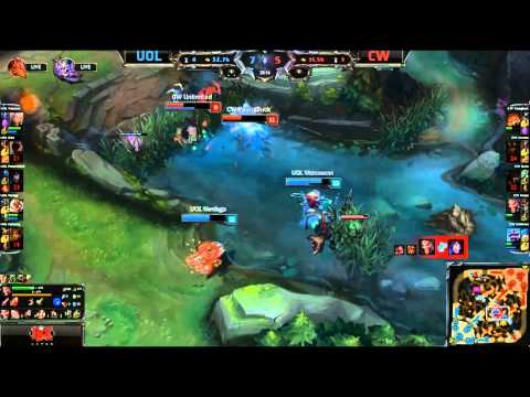 Dragon Teamfight Freeze Draaaaaaaaven Tripplekill - UOL vs CW Game 1 (EU LCS Spring 2015)