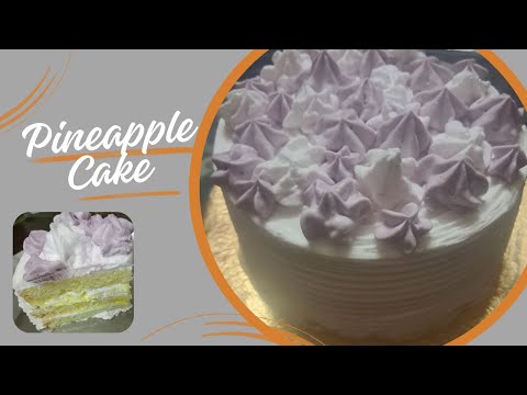 Birthday Special Pineapple Cake | Eggless Pineapple Cake | Manjusha's Kitchen