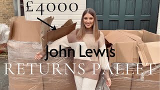 JOHN LEWIS RETURNS Pallet Unboxing worth other £4000!
