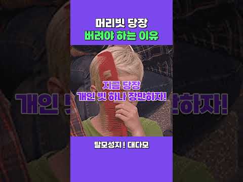 빗 한쪽도 나눠 쓰지 말아요 ????