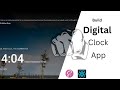 Build Digital Clock App With React React SASS Tutorial For Beginners HTML CSS JavaScript