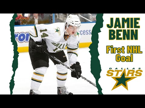 Jamie Benn #14 (Dallas Stars) first NHL goal Oct 11, 2009 (Classic NHL)
