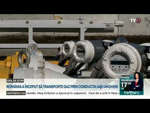 România a început să transporte gaz prin conducta Iași-Ungheni