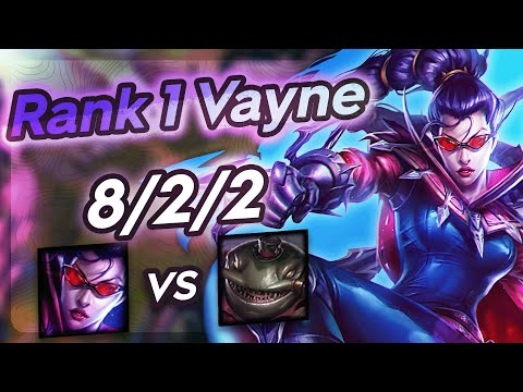 Vayne Vs Tahm Kench - Challenger Gameplay Rank 1 Vayne