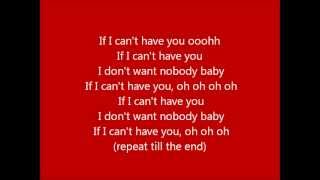 Glee - If I can&#39;t have you - Lyrics