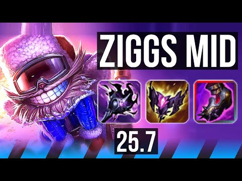 ZIGGS vs ORIANNA (MID) | EUW Master | 25.7