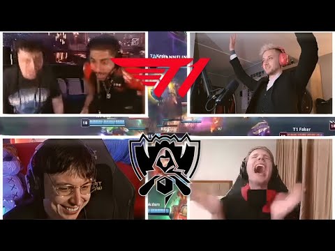 Streamers react to T1 becoming six-time World Champions in League of Legends (2025)
