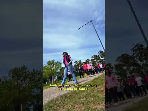 caminata simbólica realizada el lunes 19/10 en el Polideportivo Municipal