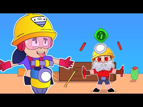Jacky vs Dynamike Gadget - Brawl Stars Animation (Parody)