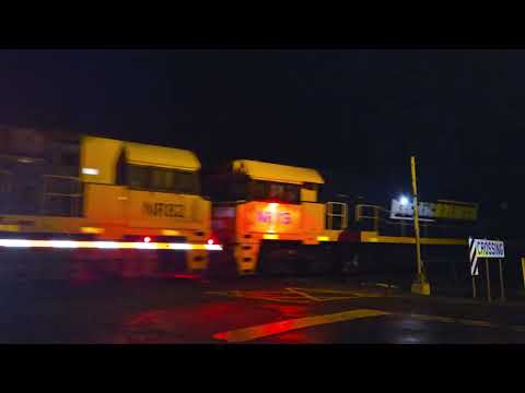 1MP2 PN Steelie + intermodal to Perth,  2055, 21/7/24, Ararat West VIC.