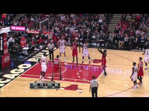 Paul Millsap Atlanta Hawks Vs Chicago Bulls 01.17.15 HighLights
