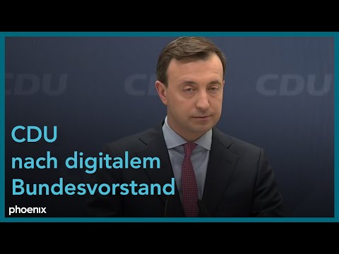 Pressekonferenz mit CDU-Generalsekretär Paul Ziemiak nach digitalem Bundesvorstand am 05.07.21