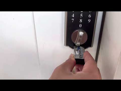 How to jump start a Schlage lock