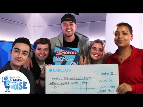 Roman, Sian and Sonny surprise MindOut with a £15,000 donation | Capital | Global's Make Some Noise