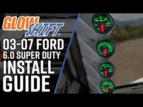 GlowShift | How To Install A Diesel Gauge Package Into Your 03-07 Ford Super Duty 6.0L Power Stroke