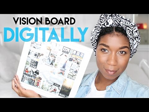 Make a Digital Vision Board With Me! Step By Step Instructions Video