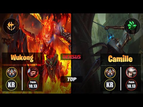 Challenger WUKONG [Conqueror] (Top) VS  CAMILLE - Challenger KR Patch 10.13