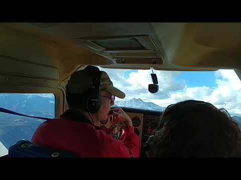 Flying between Longs Peak & Twin Sisters in heavy turbulence