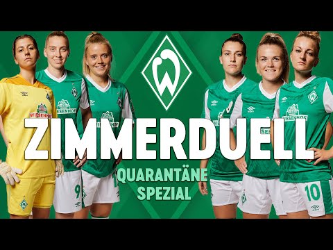 ZIMMERDUELL Quarantäne Spezial | SV Werder Bremen | #WERDERFRAUEN
