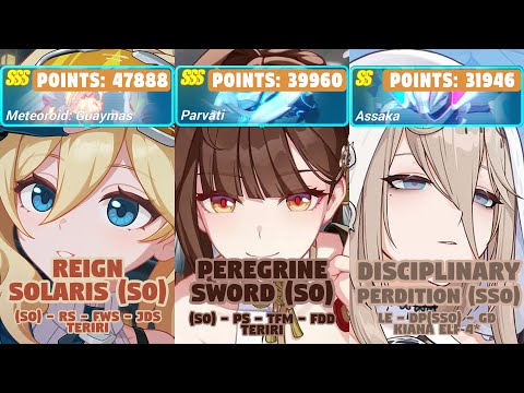 Honkai Impact 3rd: Ex-Memorial Arena | Ver 8.4 W8 | SSS Guaymas, Parvati, SS Assaka | (S0)RS, PS, DP