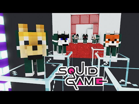 SQUID GAME: Round 5 - Glass Tile Game | Wolf Life Minecraft Animation