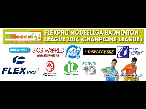FlexPro Modesliga 2014 (Champions League) Match Day 2 Match Speed Badminton Club VS NSD