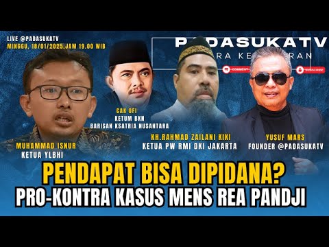 🔴Live l Stand Up Bisa Masuk Penjara? Pro–Kontra Kasus Mens Rea Pandji Dilaporkan Penistaan Agama