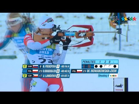 Biathlon Women's 15km Individual - Winter Universiade Trentino 2013
