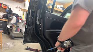 How to remove: 2010 Jeep Liberty rear door panel