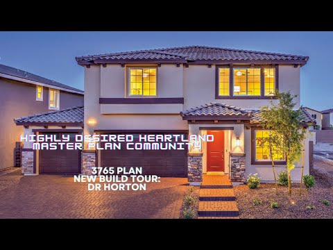 3765 plan Heartland Summit DR Horton Luxury homes for sale north Las Vegas new build tour
