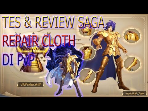REPAIR CLOTH GEMINI SAGA, REVIEW & TES PVP | Saint Seiya Awakening