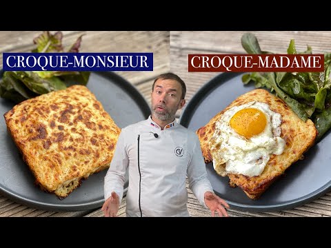 Croque Monsieur OR Croque Madame I Easy French recipe of the most tasty sandwich