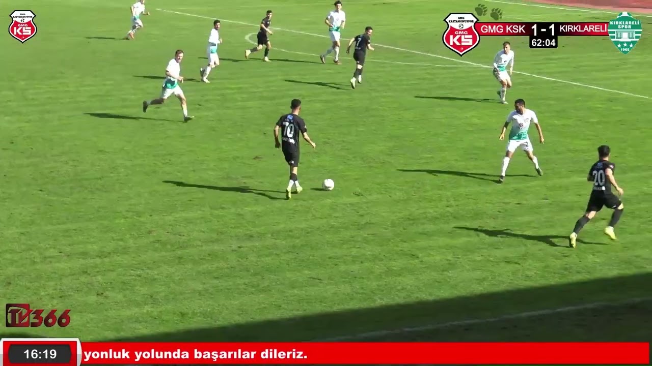 GMG Kastamonuspor 1 - 1 Kırklarelispor Maç Özeti