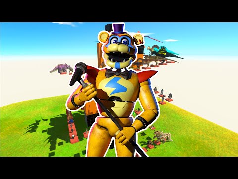 ⚔️ FPS AVATAR FNAF FREDDY MINECRAFT STYLE MAP EXTREME PARKOUR - Animal Revolt Battle Simulator