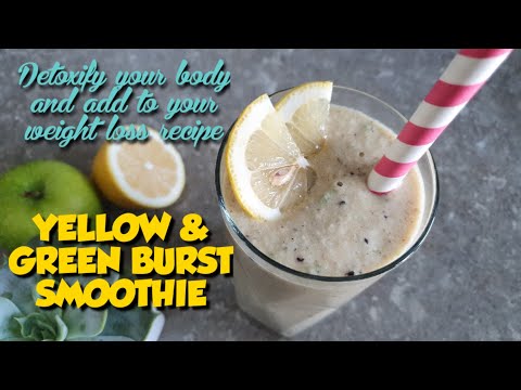 🥝 YELLOW AND GREEN BURST SMOOTHIE 🧘 WEIGHT LOSS & DETOXIFYING SMOOTHIE 🥤 JnC CORNER