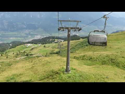 Bad Ragaz Pizol / 4-CLD/B Pardiel-Laufböden Talfahrt  Sommerbetrieb