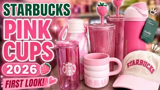 *NEW* STARBUCKS PINK CUPS 2026 DROP // COME CUP HUNTING WITH ME TODAY