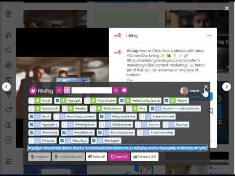 RiteTag in 30 seconds: ultimate hashtag generator for Youtube, Twitter, Tiktok, Instagram  #SHORTS