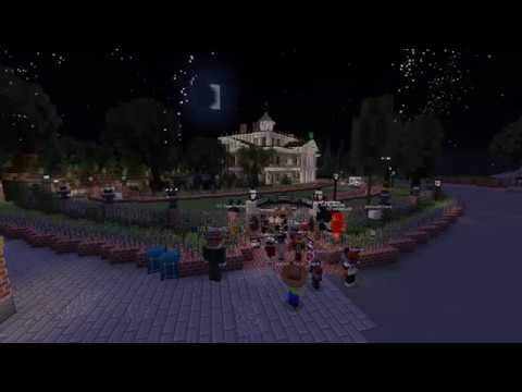 Mouskegamer - Minecraft Haunted Mansion Opening Ceremony | Disneyland Minecraft