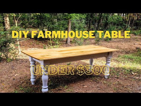 DIY Farmhouse Table- Veteran Woodworking How To