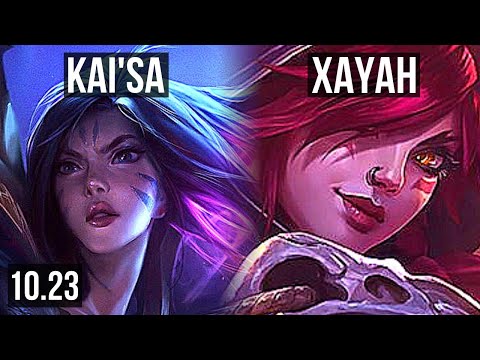 KAI'SA & Seraphine vs XAYAH & Rakan (ADC) | 12/3/5, 500+ games, Dominating | KR Master | v10.23