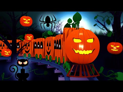 Halloween Pumpkin Train - Halloween Train Cartoon by Toy Factory