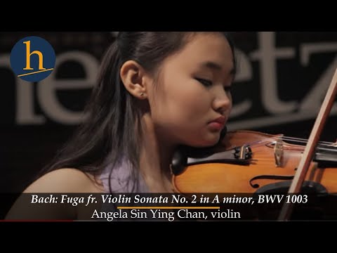 Bach: Fuga from Violin Sonata No. 2 in A minor, BWV 1003 | Angela Sin Ying Chan, violin