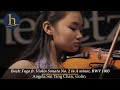 Bach: Fuga from Violin Sonata No. 2 in A minor, BWV 1003 | Angela Sin Ying Chan, violin