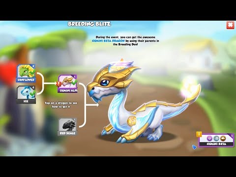 #DML Breeding Blitz - GEMINI ALPHA & BETA DRAGON - Dragon Mania Legends