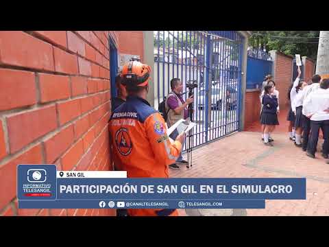 PARTICIPACIÓN DE SAN GIL EN EL SIMULACRO